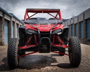 HCR Honda Talon 1000R long-travel suspension kit installed