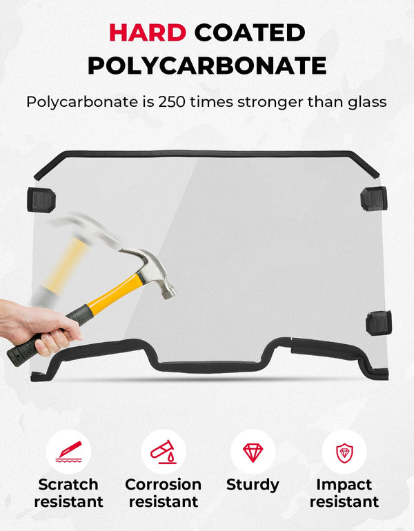 Cab Enclosures Front Windshield for Polaris RZR XP 1000/4 - Dunes 2 Dezert SXS