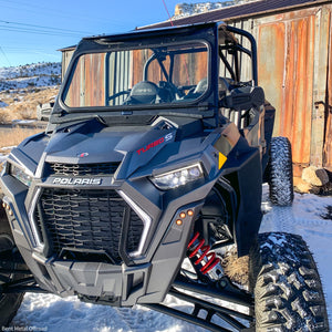 Polaris RZR Turbo S Vented Glass Windshield - Dunes 2 Dezert SXS