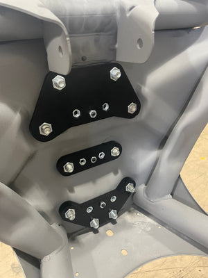LM UTV Can-Am Maverick X3 Rear Bulkhead Kit with hardware laid out