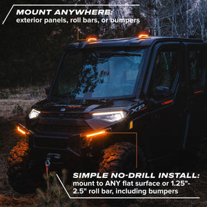 RAVEK Amber Running Lights for Can-Am Defender - Dunes 2 Dezert SXS