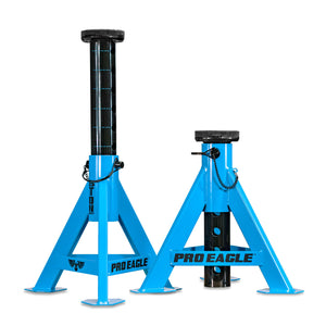 Pro Eagle off road jack stand pair with wide bases and topography pads