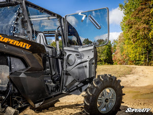 SuperATV Kawasaki Teryx KRX4 1000 Hard Cab Upper Doors, cab view