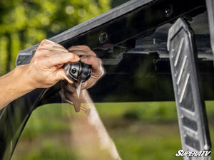 SuperATV Kawasaki Teryx KRX 1000 Hard Cab Upper Doors, rear view