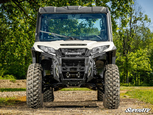 SuperATV Kawasaki Ridge Atlas Pro forward offset A-arms installed view