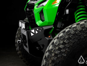 Assault Industries Kawasaki Teryx H2 winch-ready front bumper close-up