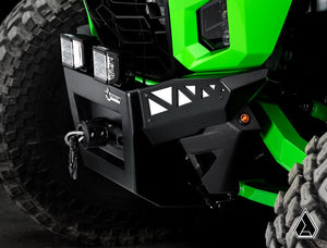 Assault Industries Kawasaki Teryx H2 winch-ready front bumper hardware view