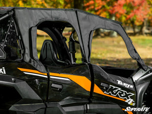 SuperATV Kawasaki Teryx KRX4 1000 Primal Soft Upper Doors, cab view