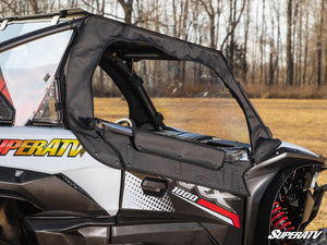 SuperATV Kawasaki Teryx KRX 1000 Primal Soft Upper Doors, cab view