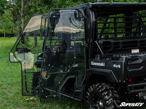 SuperATV Kawasaki Mule Pro FX / FXT Cab Enclosure Doors, angle view