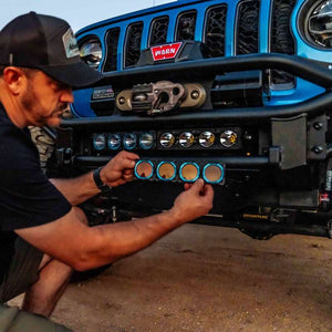 KC HiLiTES FLEX ERA LED Light Bar Bezel Kit for 10in. Segments - Blue