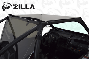 Tinted rear polycarbonate window for 2020–2024 Kawasaki KRX 1000 with CNC precision fit