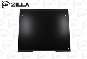 Black powder-coated aluminum roof for Kawasaki KRX 1000 with drip edge and spoiler – UTVZILLA