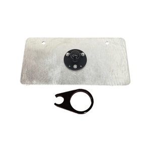 AJK Offroad License Plate Holder with Ram Mount - Dunes 2 Dezert SXS