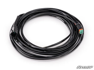 SuperATV extended LED cube light wiring harness with 2-pin waterproof connector