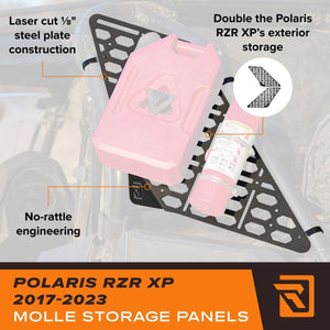 RAVEK MOLLE Storage Panels – Polaris RZR XP ’17–’23 - Dunes 2 Dezert SXS