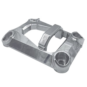 LM UTV Polaris RZR Pro R Rear Radius Rod Plate in black powder coat