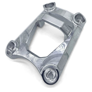 LM UTV Polaris RZR Pro R Rear Radius Rod Plate with hardware laid out