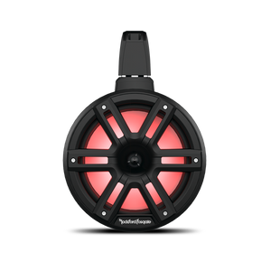 Rockford M2WL-8HB 8" Horn-Loaded RGB Wake Tower Speakers – Color Optix, 300W RMS, IPX6, Marine & UTV Audio (Pair, Black)
