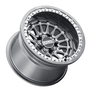 Delta R Beadlock – Gunmetal Contrast Cut | Polaris 5-Lug UTVs - Dunes 2 Dezert SXS