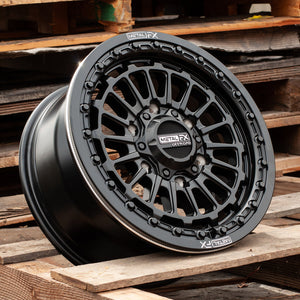 Delta 6R Beadlock – Satin Black | Can-Am Maverick R (6-Lug) - Dunes 2 Dezert SXS