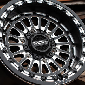 Delta 6R Beadlock – Satin Black Contrast Cut | Can-Am Maverick R - Dunes 2 Dezert SXS