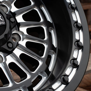 Delta 6R Beadlock – Satin Black Contrast Cut | Can-Am Maverick R - Dunes 2 Dezert SXS