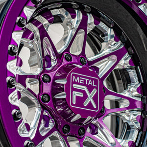 MetalFX Assassin Custom Forged UTV Wheel - Beadlock - Dunes 2 Dezert SXS