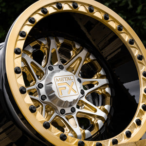 MetalFX Assassin Custom Forged UTV Wheel - Beadlock - Dunes 2 Dezert SXS