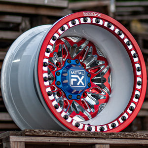 Metal FX Nighthawk Custom Forged Beadlock UTV Wheel - Dunes 2 Dezert SXS
