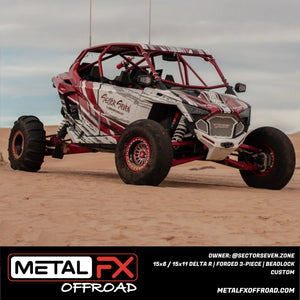 Metal FX Delta R Custom Forged Beadlock UTV Wheel - Dunes 2 Dezert SXS