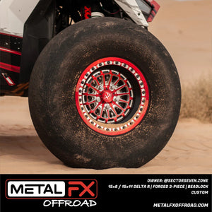 Metal FX Delta R Custom Forged Beadlock UTV Wheel - Dunes 2 Dezert SXS