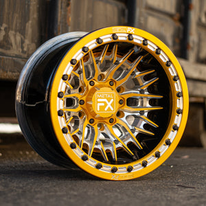 Falcon 6R Forged 3-Piece Beadlock UTV Wheel - Dunes 2 Dezert SXS