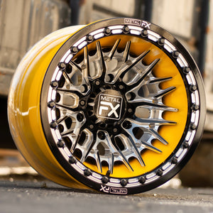 Falcon 6R Forged 3-Piece Beadlock UTV Wheel - Dunes 2 Dezert SXS
