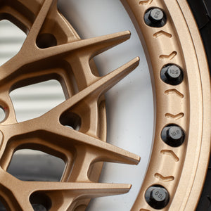 Fang R Forged 3-Piece Beadlock UTV Wheel - Dunes 2 Dezert SXS