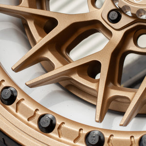 Fang R Forged 3-Piece Beadlock UTV Wheel - Dunes 2 Dezert SXS