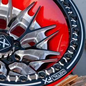 Fang R Forged 3-Piece Beadlock UTV Wheel - Dunes 2 Dezert SXS