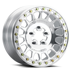 Polished Method 413 Forged Beadlock UTV Wheel with multi-spoke design, 6061 aluminum, and true beadlock ring for high-performance off-roading.