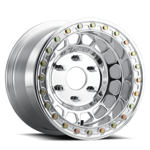 Polished Method 413 Forged Beadlock UTV Wheel with multi-spoke design, 6061 aluminum, and true beadlock ring for high-performance off-roading.