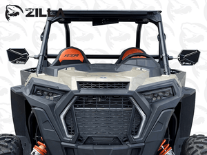 SABER billet convex UTV mirrors with low-profile multi-radius clamps for 1.75" to 2" roll cages