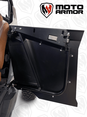 RZR PRO 4 Seat Aluminum Doors – Moto Armor - Dunes 2 Dezert SXS