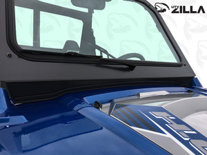 Black full glass windshield with wiper for Polaris RZR 570, 800, and XP 900 models (2008–2018) by UTVZILLA