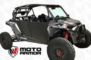 Moto Armor Aluminum Doors for Polaris RZR XP 4 1000, Turbo, and Turbo S – Lift-Off Design, Powder-Coated .125" Skins, Made in USA