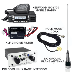 PCI Comlink X & NX-1700 Race Radio Package - Dunes 2 Dezert SXS