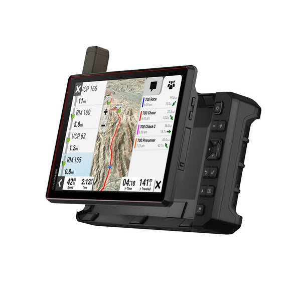 Garmin Tread XL Baja 10-inch off-road GPS navigator with team tracking and custom race notes.