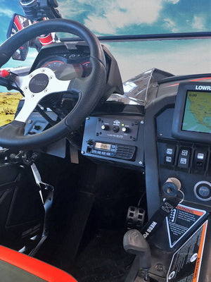 Can-Am Maverick Icom Radio & Intercom Bracket - Dunes 2 Dezert SXS