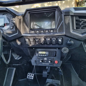 RZR Twist Lock Radio & Intercom Mount Bracket - Dunes 2 Dezert SXS