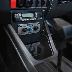 RZR Pro 2022–2024 Vertical Radio & Intercom Bracket - Dunes 2 Dezert SXS