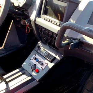 RZR Pro XP & Turbo R Console Radio & Intercom Bracket - Dunes 2 Dezert SXS