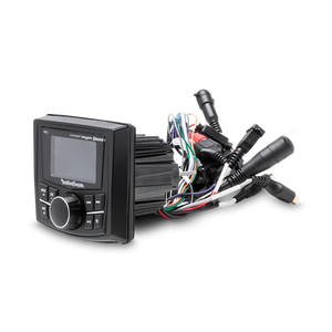 Rockford Fosgate PMX-3 waterproof digital media receiver with Bluetooth, SiriusXM, 2.7-inch display, and marine-grade controls